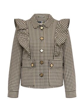 Maison Common Gingham Outdoor Jack with Ruffles Size S / 36